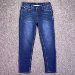 Curve Appeal Skinny Jeans Womens 8/29 Dark Blue Casual Stretch Chic Denim 29x26